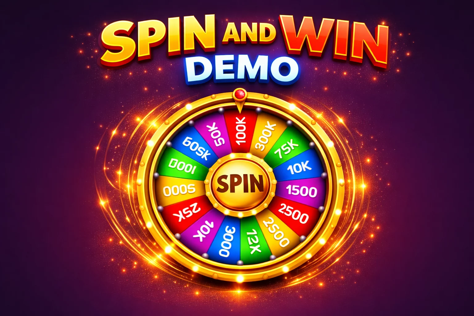 Free demo version of Spin and Win to explore the game before full play.